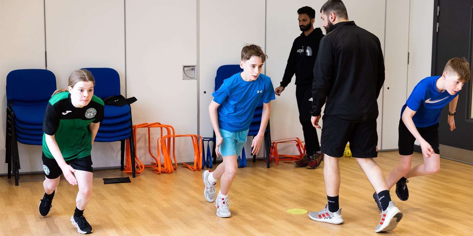 kids training together at The Athlete Academy