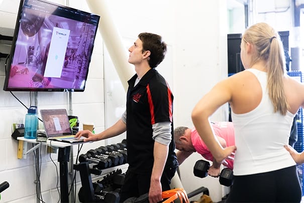 woman training with her personal coach at The Athlete Academy
